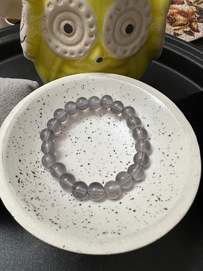 Grey Beads Bracelet - Stretchable (Perfect for Dailywear)