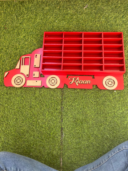 Personalised Hot Wheels Car Organiser Truck