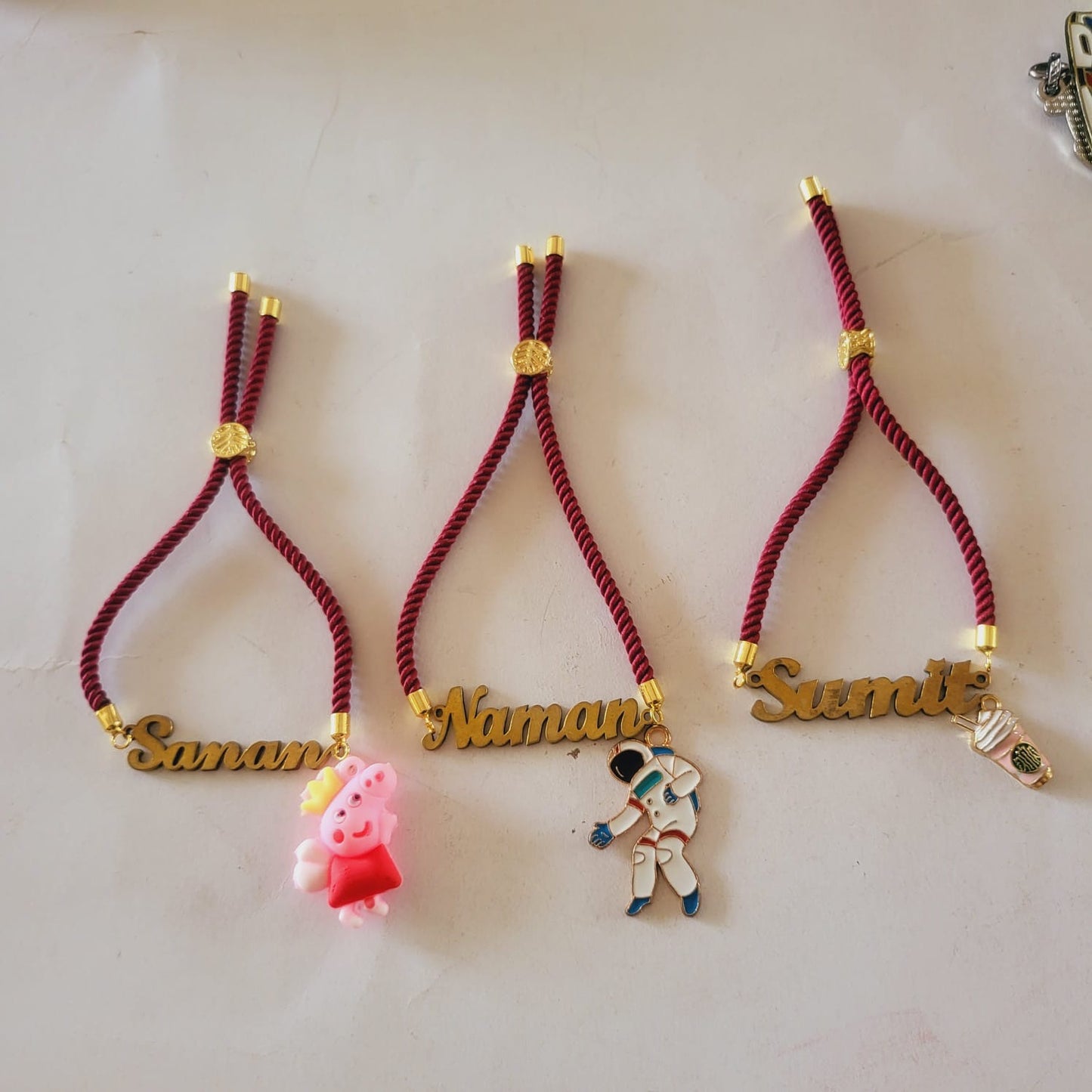 HOK Personalised Name Rakhi Bracelet with your favourite cartoon