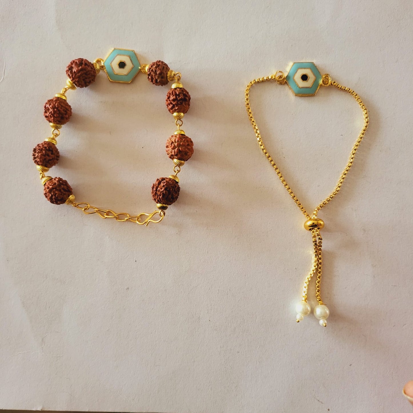 Couple Bracelet Rakhi - Set of 2