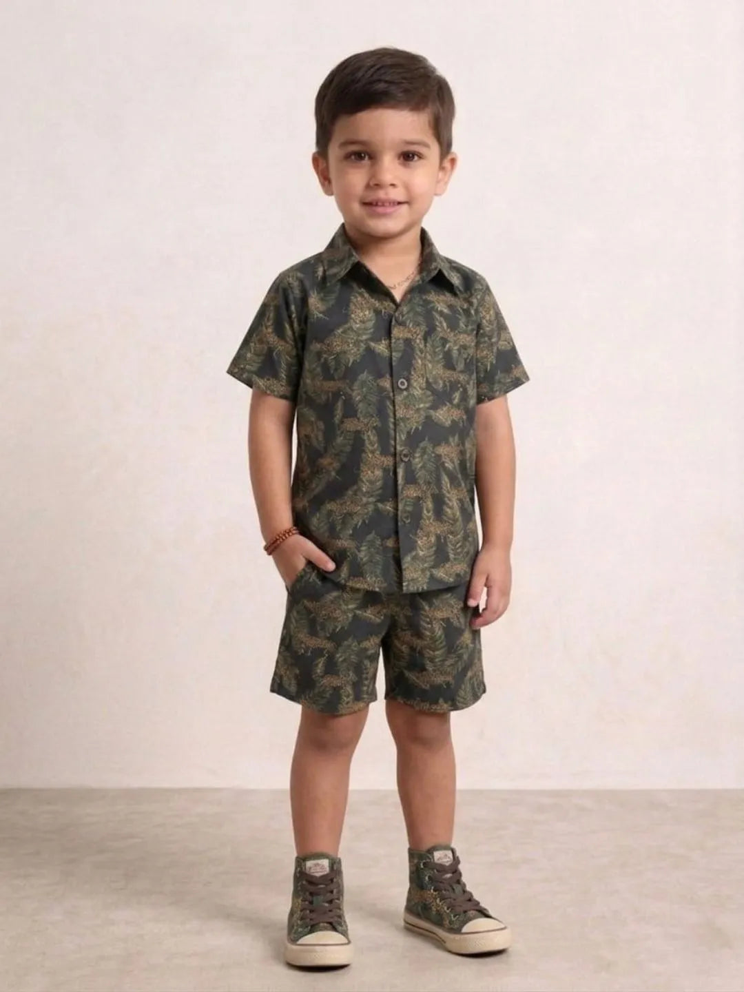 Boys Pure Cotton Printed Co-Ord Set