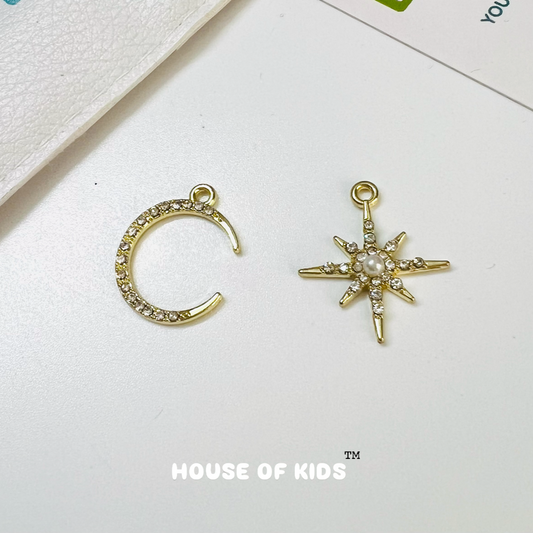 HOK Golden Diamond Star & Moon Charm