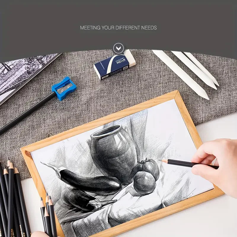 HOK Professional Sketching & Drawing Art Tool Kit- 29 Pcs