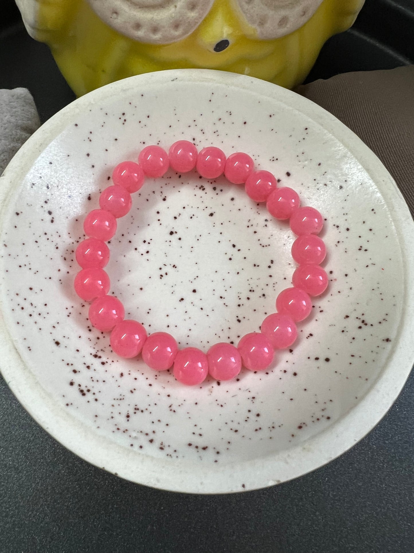 Shiny Pink Beads Bracelet