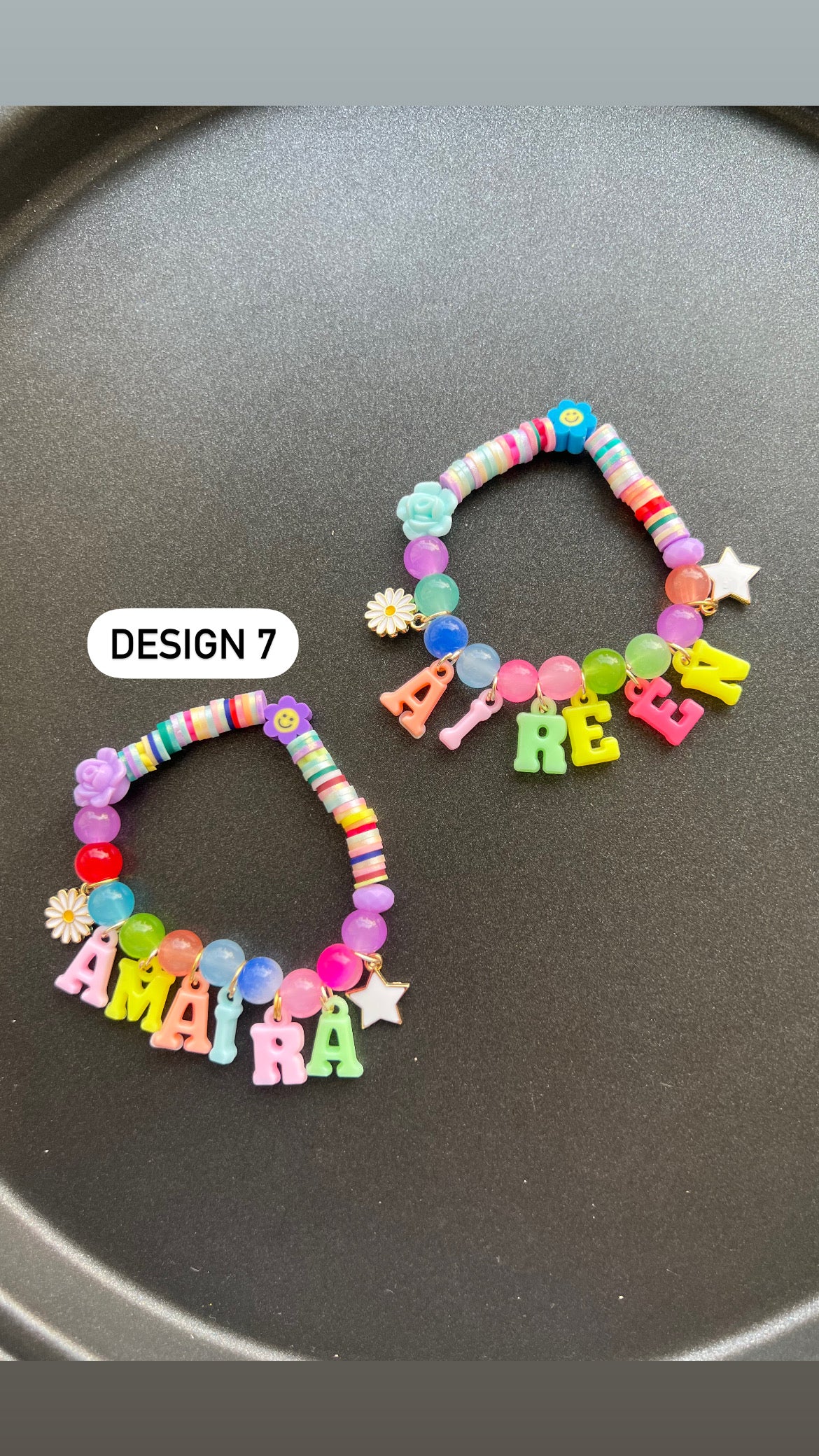 Personalised Name Bracelet for Kids - Enter Name in Textbox below Size Selection for Personalisation!