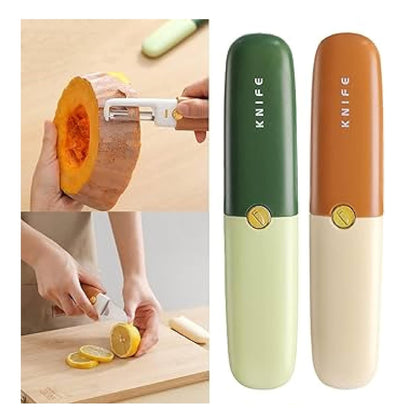HOK 2in1 Knife and Peeler Multifunctional Set- Random Color (1pc)