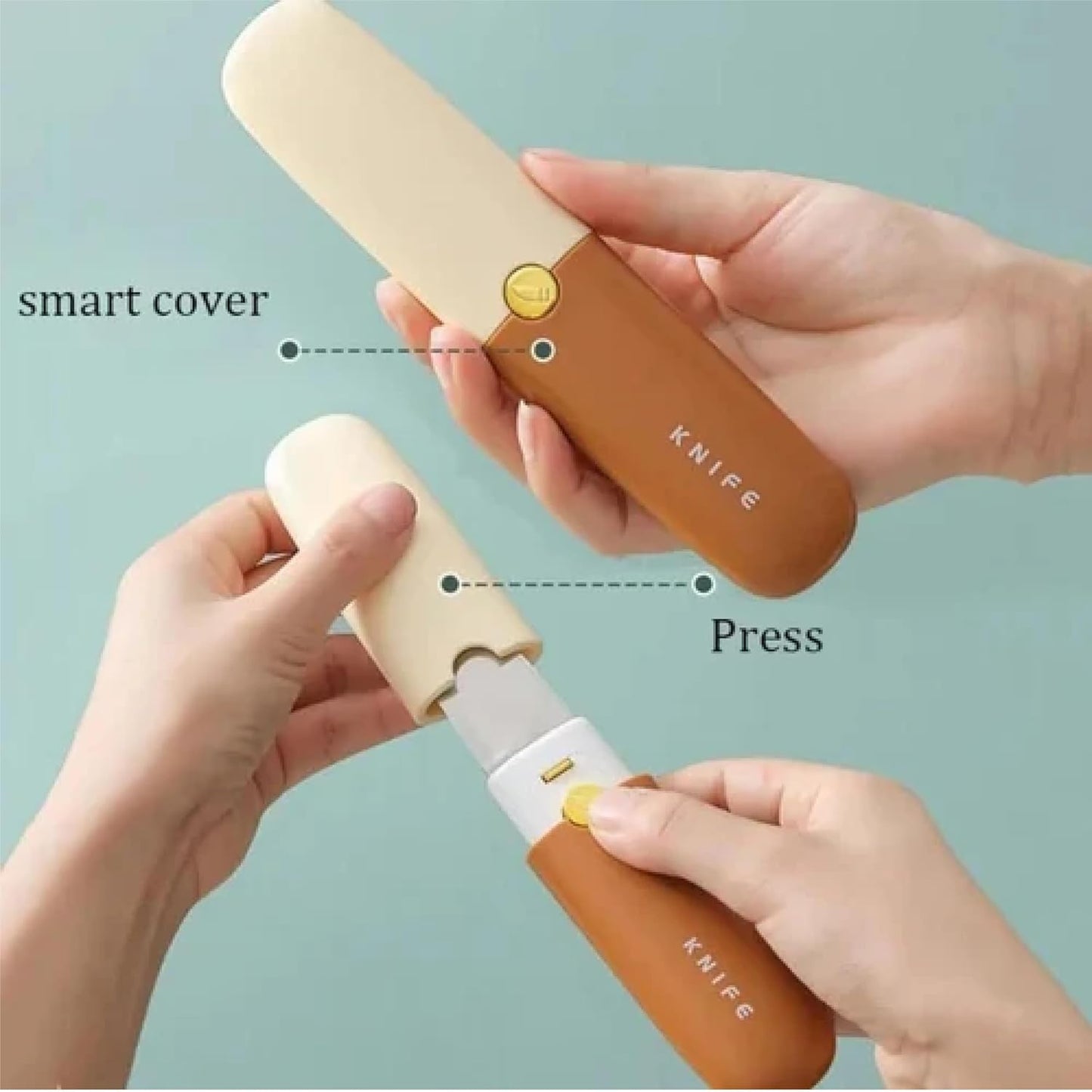 HOK 2in1 Knife and Peeler Multifunctional Set- Random Color (1pc)