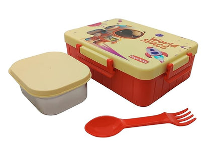 Kids Divine Big Stainless Steel Lunch Box with steel Veggie Box- 1600 ml