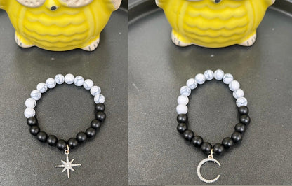 HOK Star and Moon Couple Bracelet - Set of 2