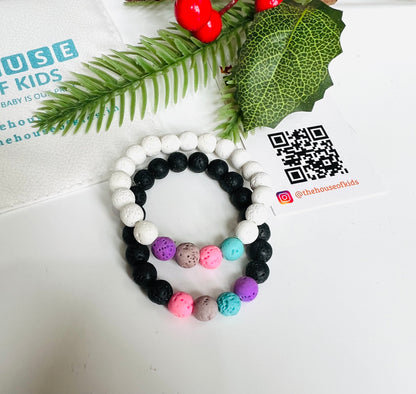 HOK Friendship Bracelets Lava Beads - set of 2