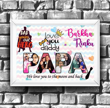 Personalised Father’s Day Wooden Frame