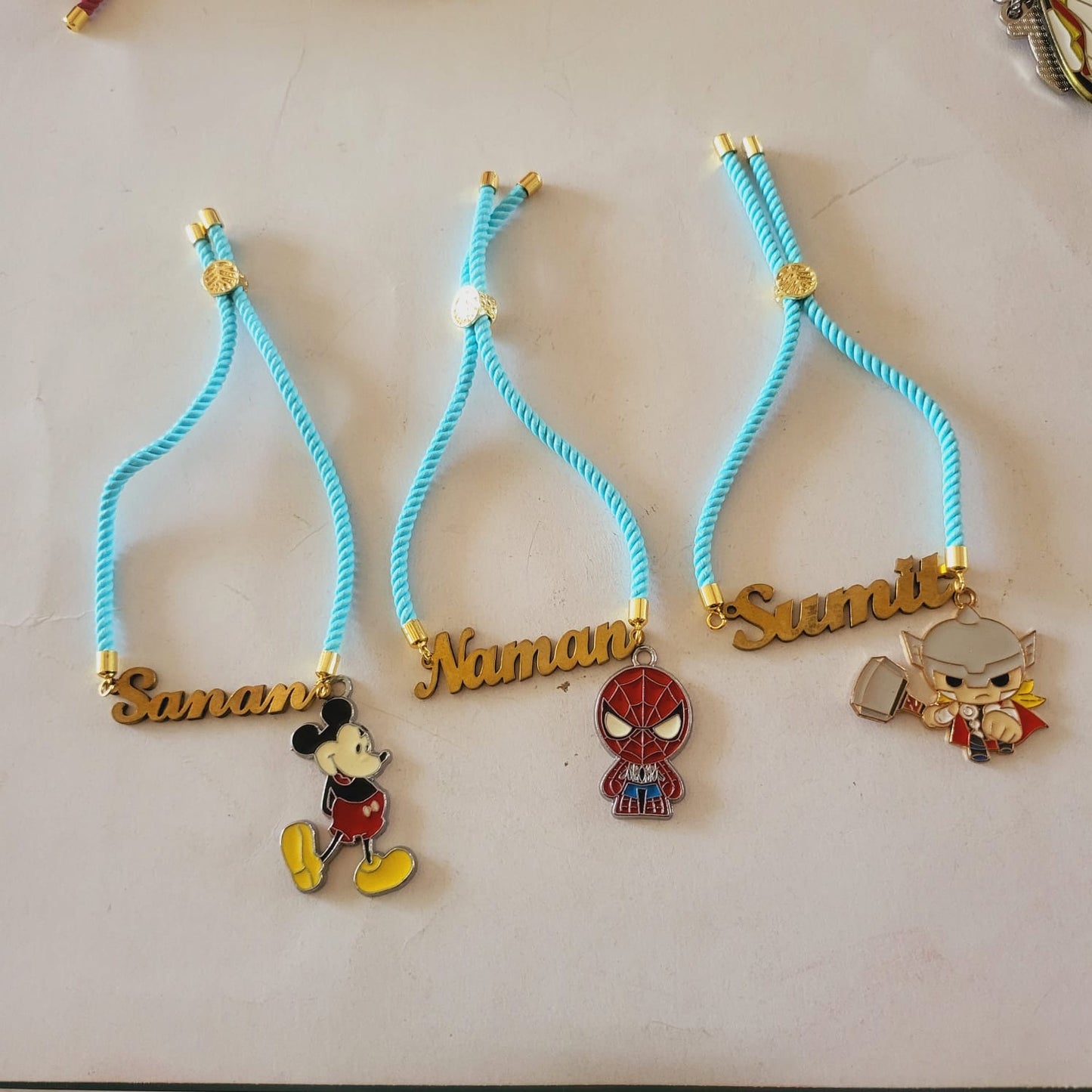 HOK Personalised Name Rakhi Bracelet with your favourite cartoon