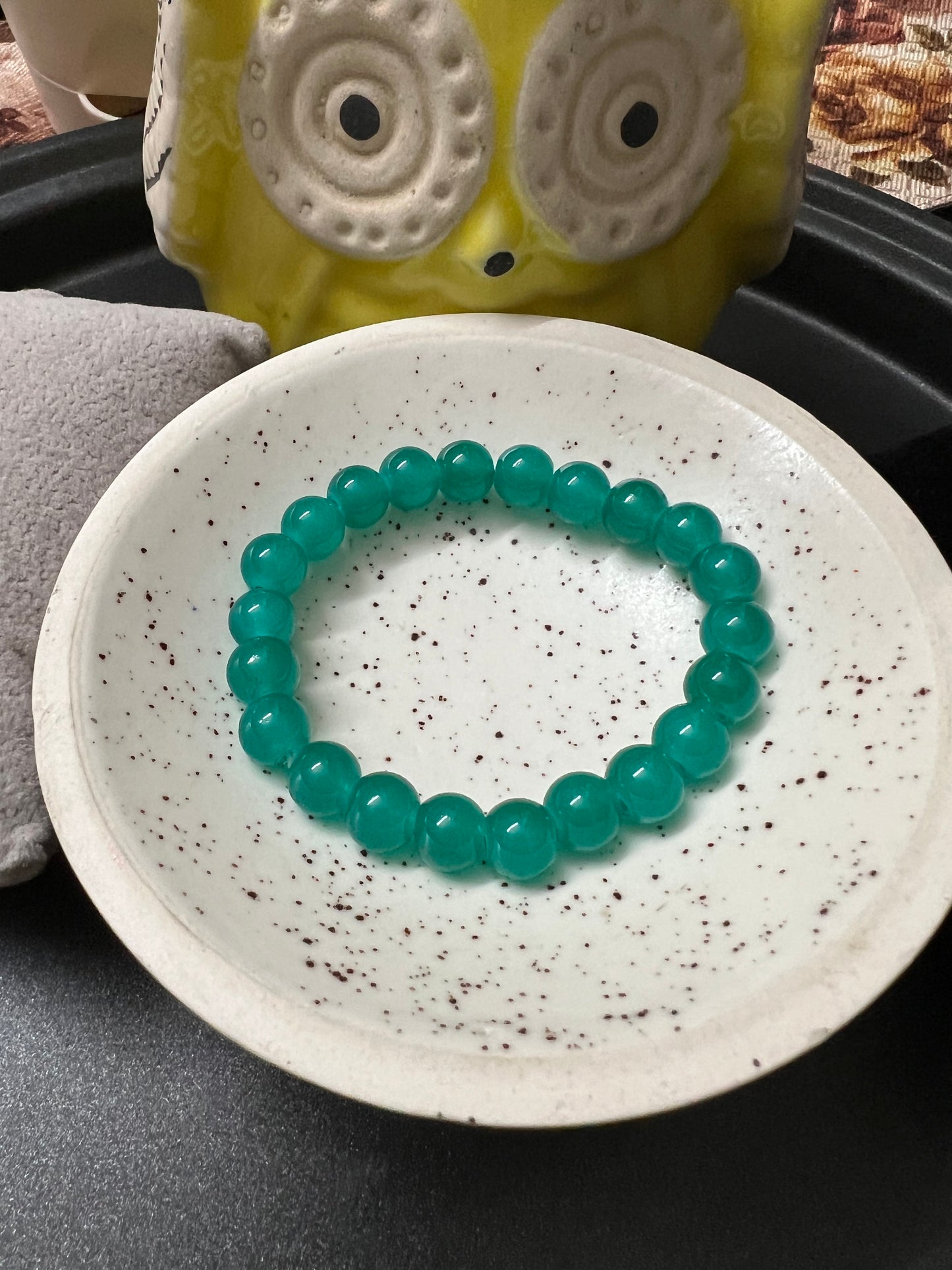 Teal Beads Bracelet - Stretchable (Perfect for Dailywear)