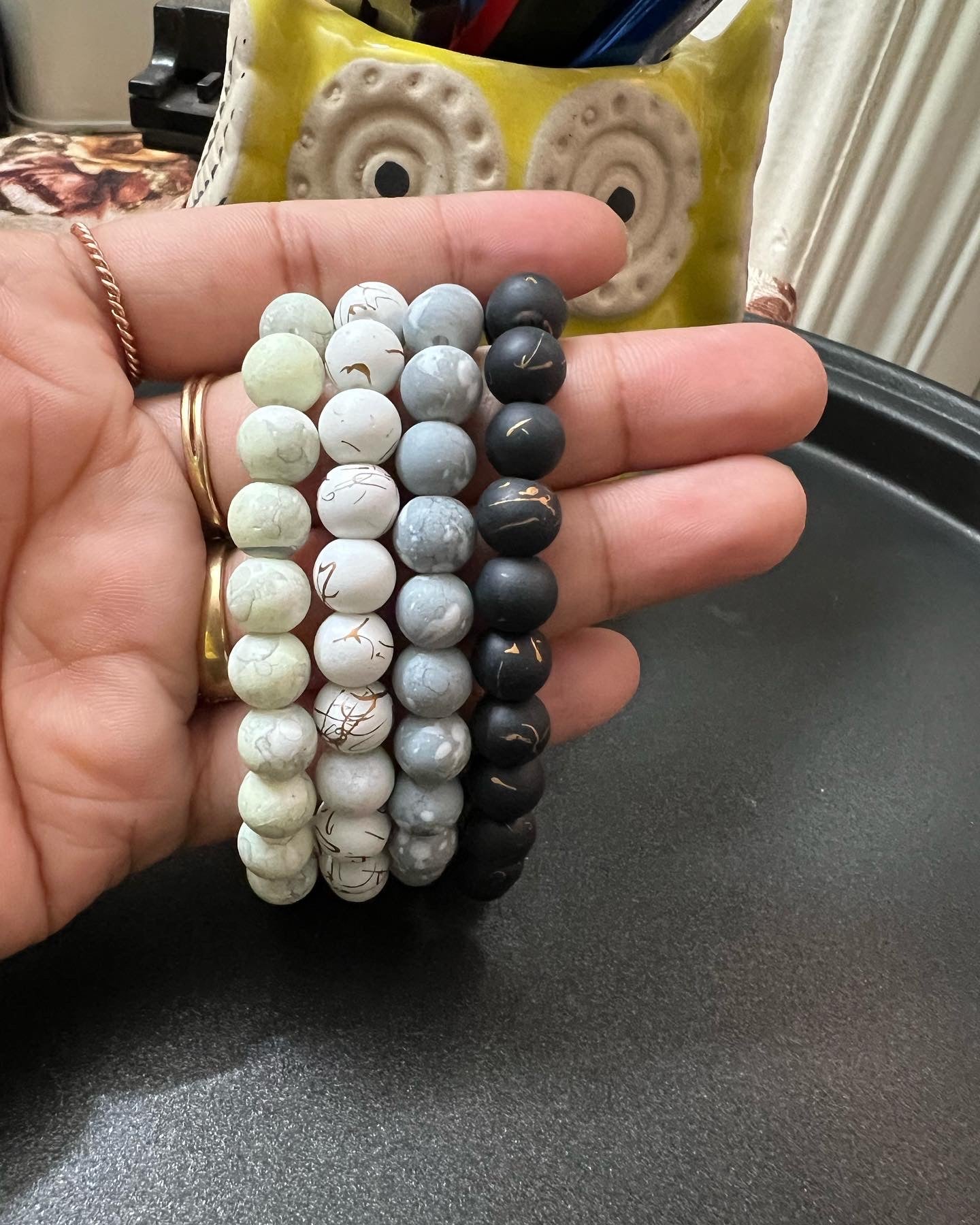 Marble Beads Bracelet - Set of 4