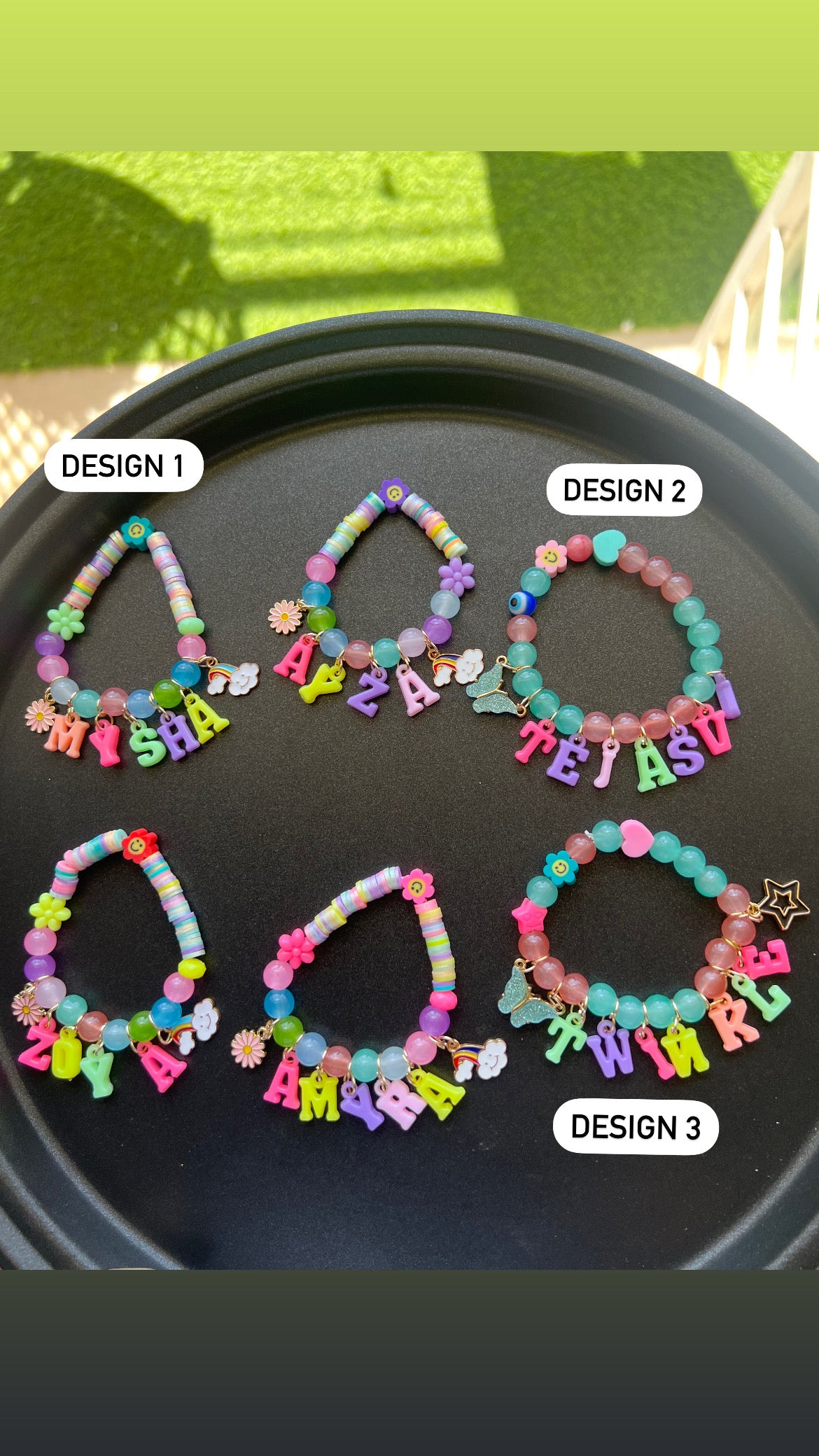 Personalised Name Bracelet for Kids - Enter Name in Textbox below Size Selection for Personalisation!