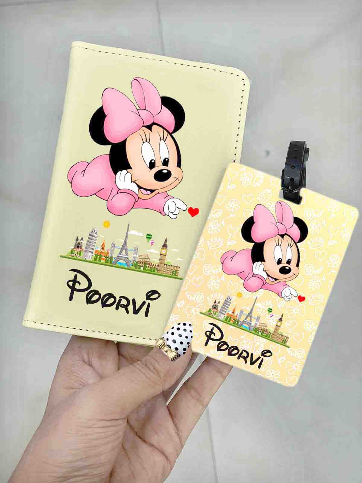 Personalised Passport Cover and Bag Tag Combo