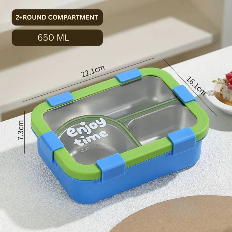 Compact Bento 3 Compartment Lunch Box