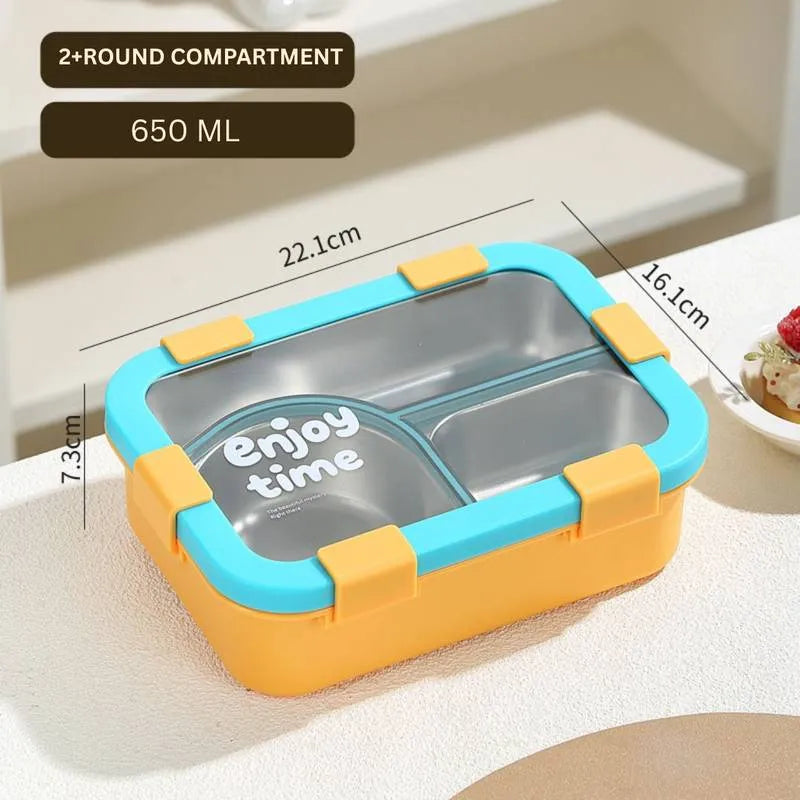 Compact Bento 3 Compartment Lunch Box
