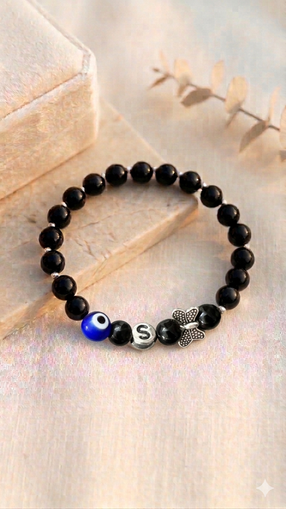 HOK Expertly Designed Unique Personalised Name Bracelet - Trending Nazariya Bracelet for all age groups - Enter Name, Charms in Textbox below Size Selection for Personalisation!