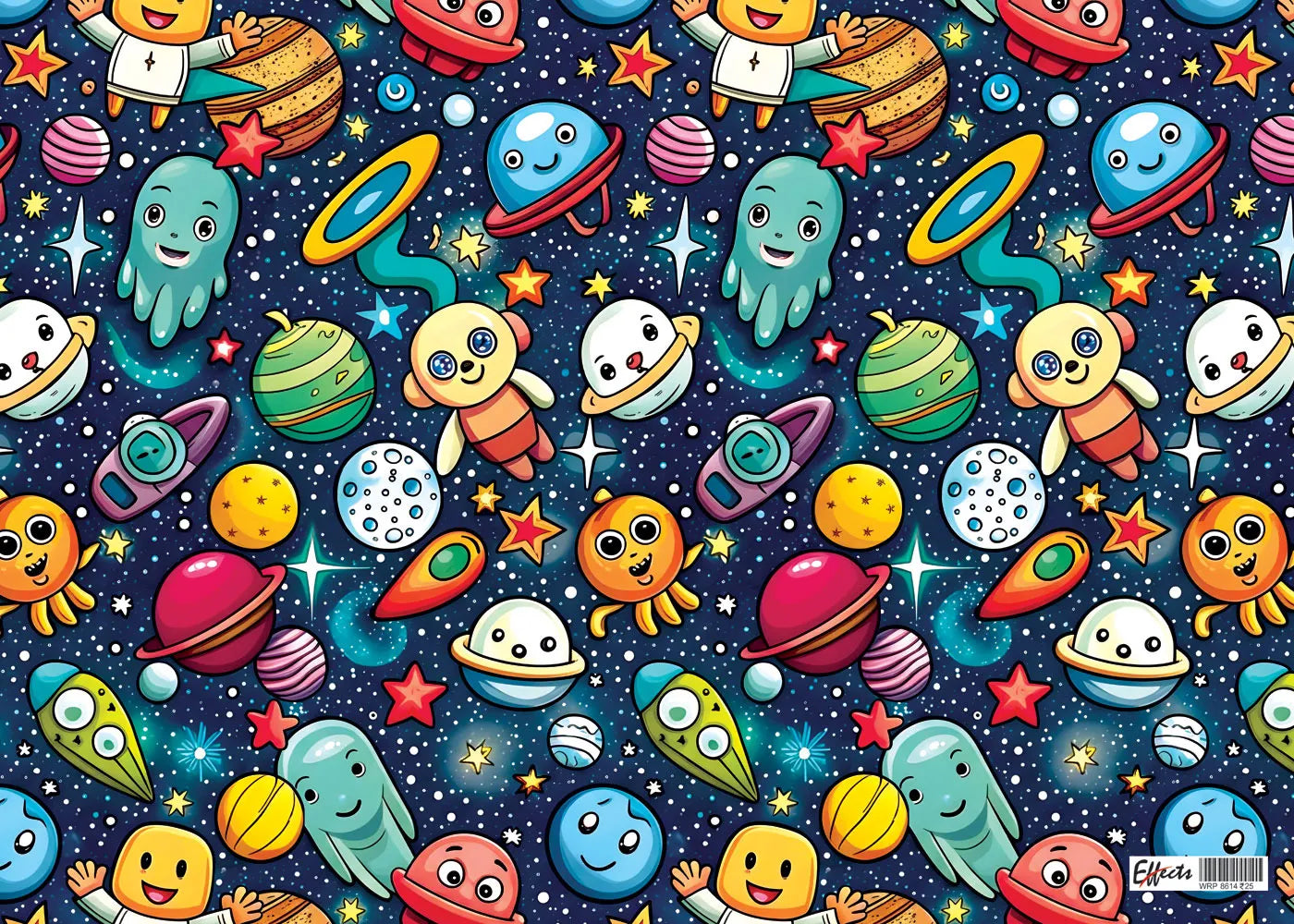 Space Gift Wrapping Sheet