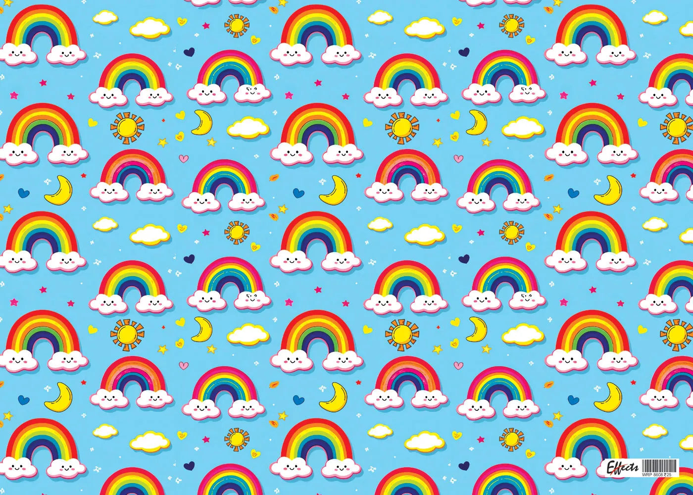 Rainbow Gift Wrapping Sheet