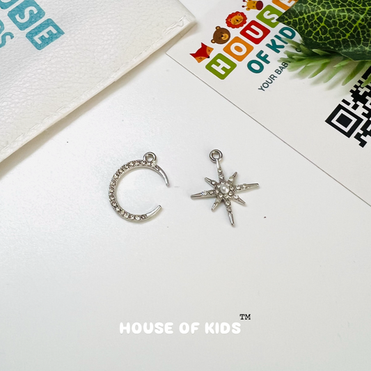 HOK Silver Diamond Star & Moon Charm