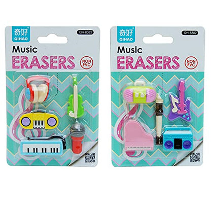 HOK Music/Food Eraser Pack of 2