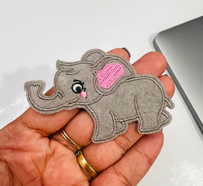 DIY HOK Cartoon Gold Chenille Embroidery Patch Varsity Iron on Sew on Decorative Repair Applique Patches with Gold Border for Clothing Bags DIY Art & Craft