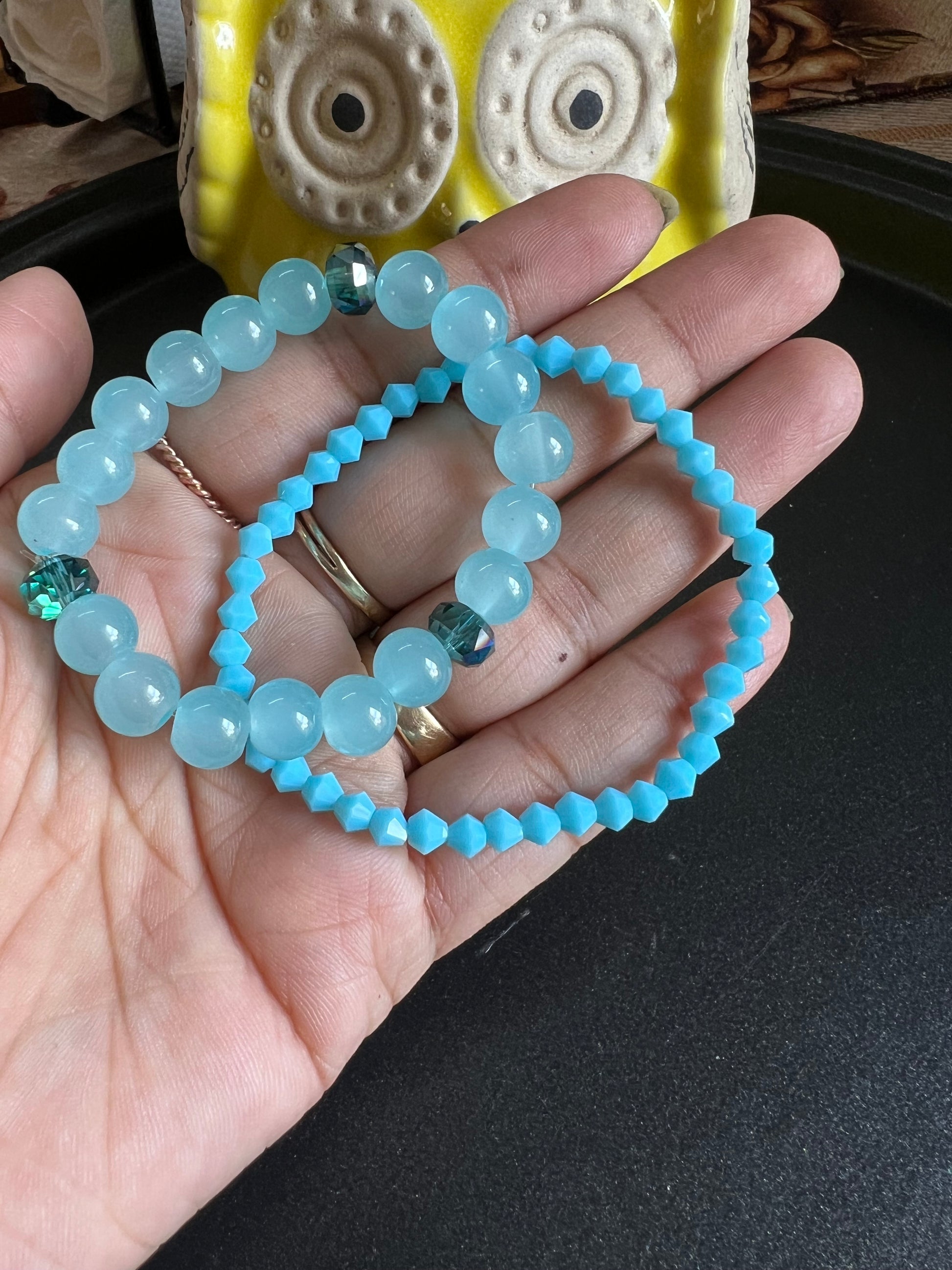 Glass Beads Bracelet Set of 12 Colours Available