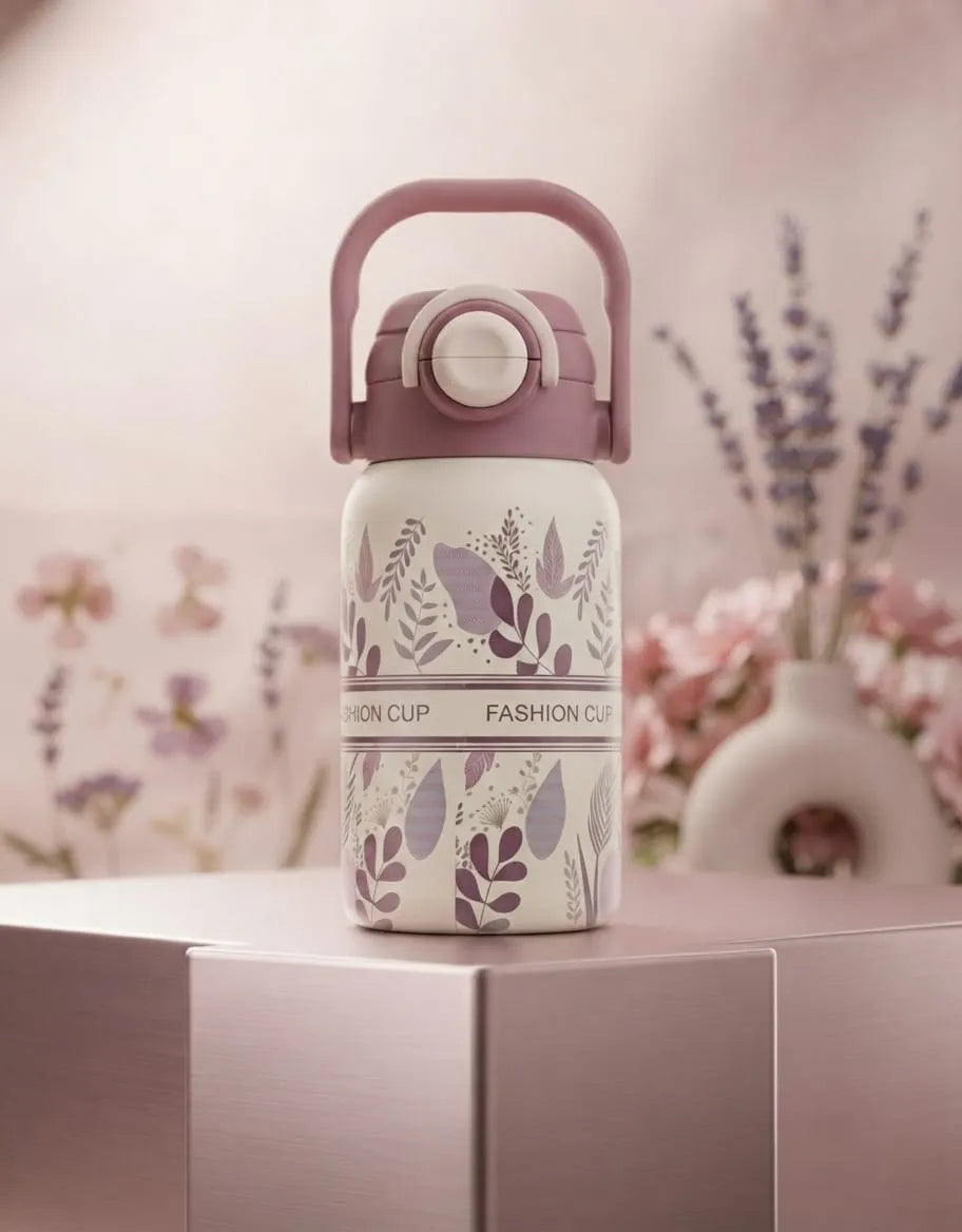 Floral Insulated Dual Opening Bottle