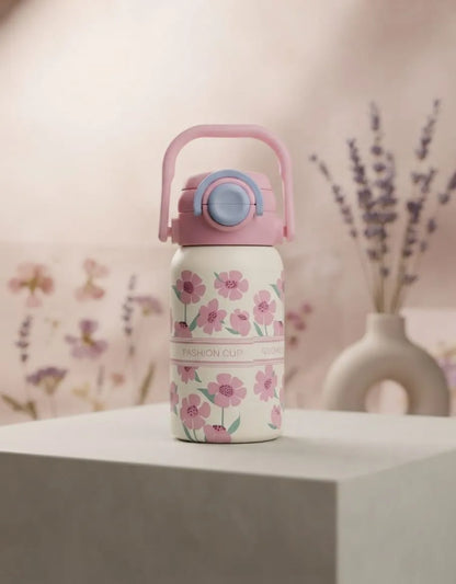 Floral Insulated Dual Opening Bottle