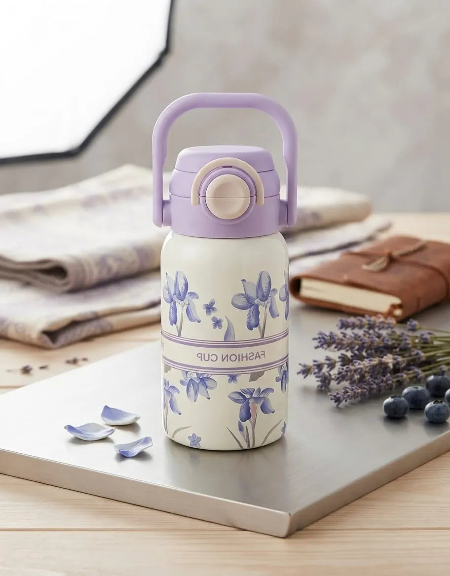 Floral Insulated Dual Opening Bottle
