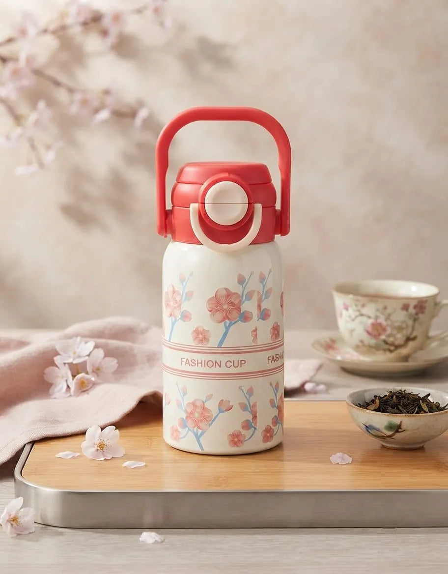 Floral Insulated Dual Opening Bottle