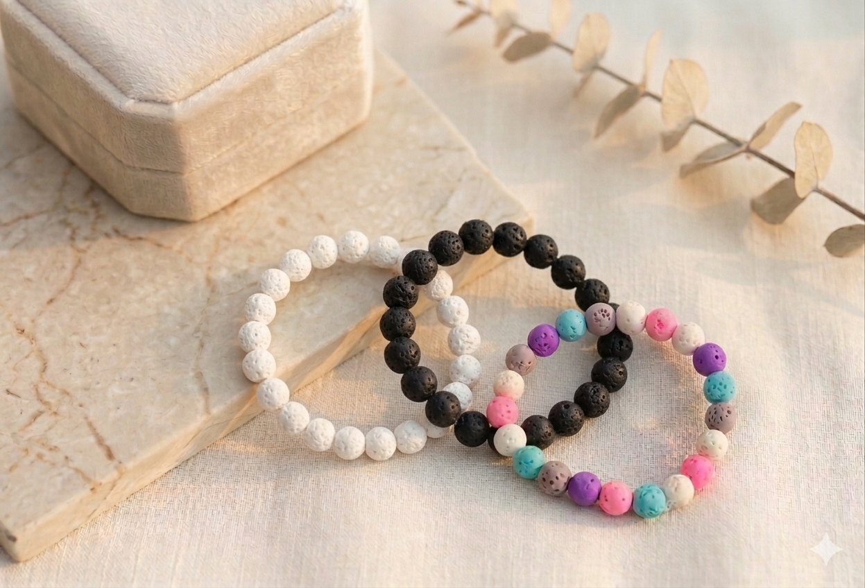 HOK Lava Beads Bracelet - Available in 3 colors