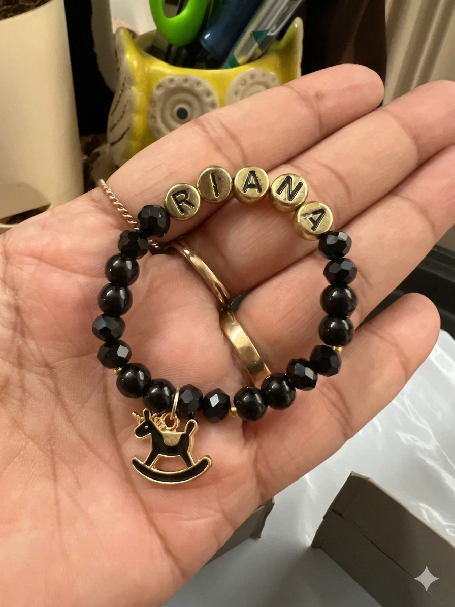 HOK Personalised Name Nazariya Bracelets - with and without charm