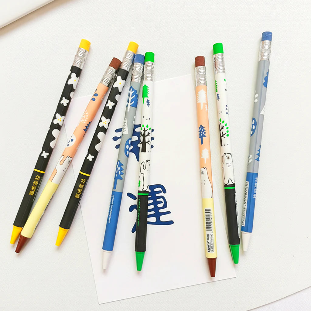 HOK 0.7mm Forest Friends Mechanical Pencil | Cute, Smooth & Refillable