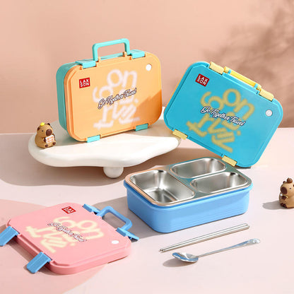 HOK 3 Compartment Stainless Steel Bento Lunch Box