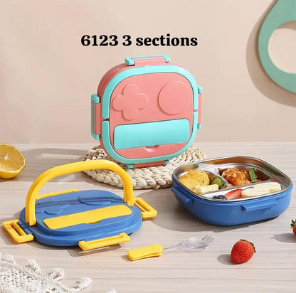 HOK 3 Compartment Bento Lunch Box with Fork