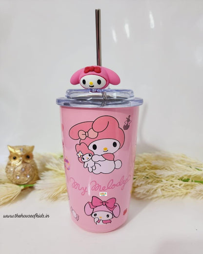 HOK Stainless Steel Senrio/Kitty Sipper/Tumbler/Coffee Mug