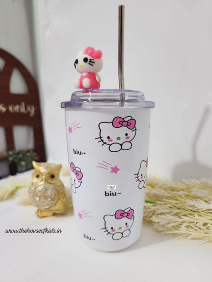 HOK Stainless Steel Senrio/Kitty Sipper/Tumbler/Coffee Mug