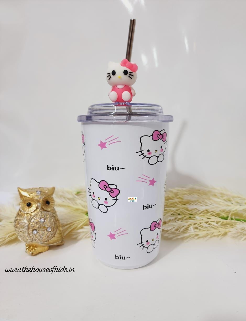 HOK Stainless Steel Senrio/Kitty Sipper/Tumbler/Coffee Mug