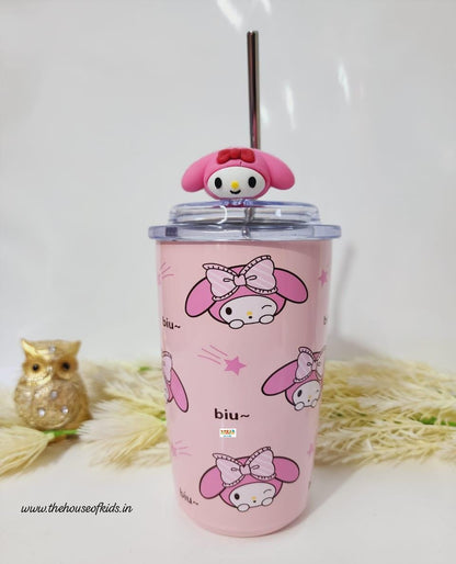 HOK Stainless Steel Senrio/Kitty Sipper/Tumbler/Coffee Mug