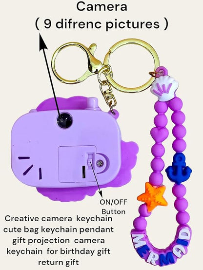 HOK Camera Shape Panda Projector Keychain