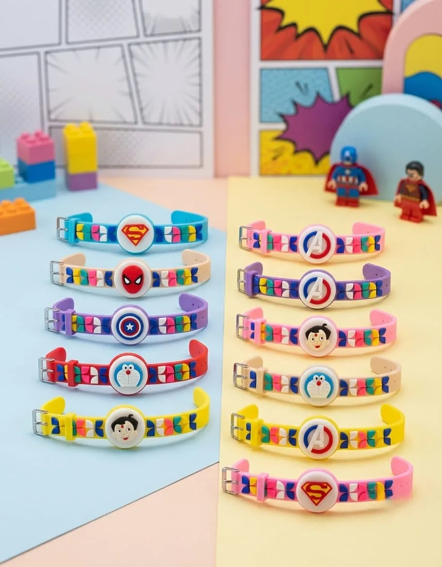 Kids Cartoon Light Band Rakhi Bracelet
