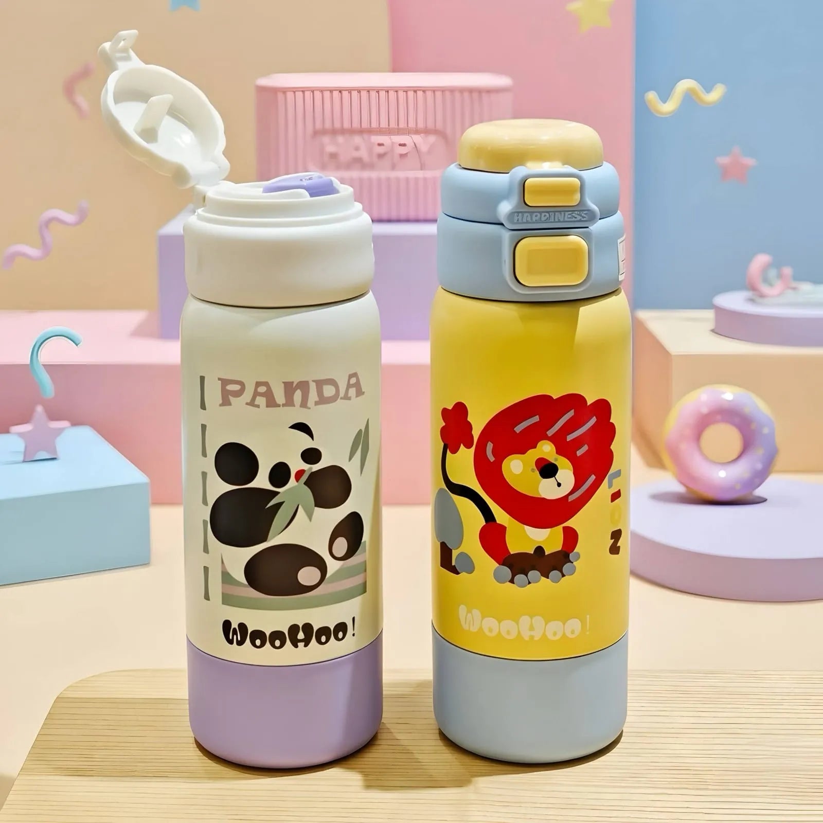 Kids Insulated Steel Bottle Open Image
