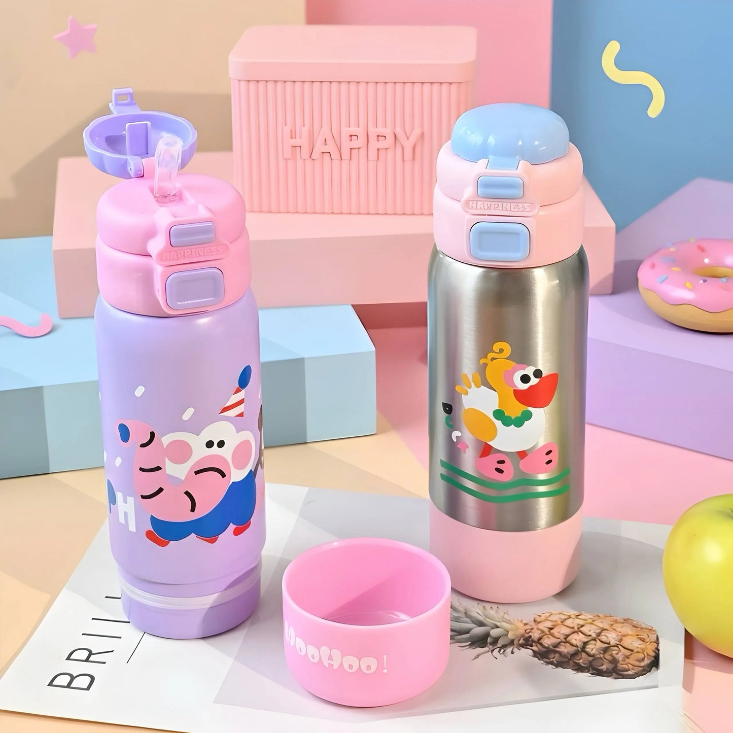 Kids Insulated Steel Bottle Open Image