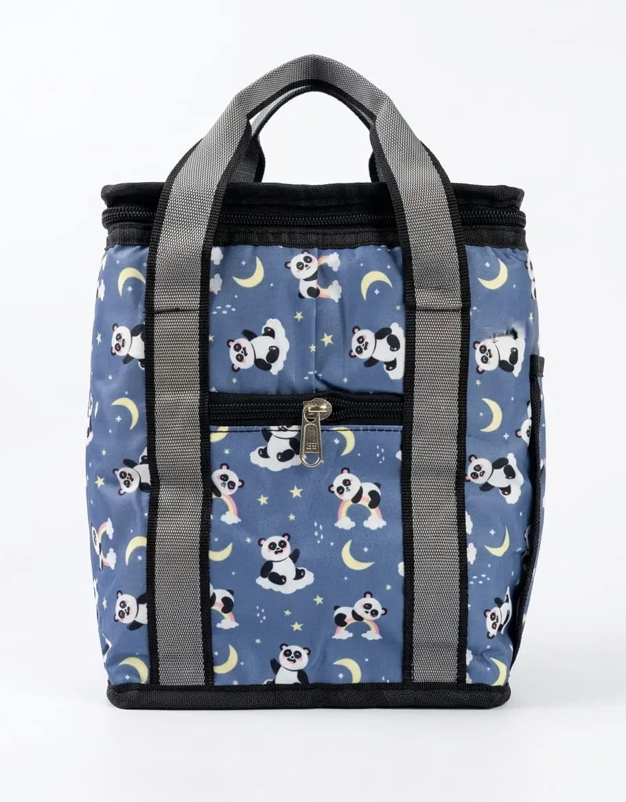 Kids Insulated Lunch Bag with Front Pocket & Bottle Compartment