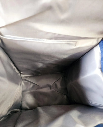 Close-up of a gray fabric surface with folds