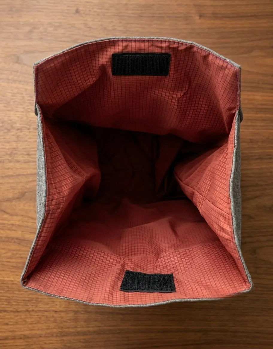 Large Capacity Insulated Lunch Bag with Long Shoulder Strap & Back Pocket