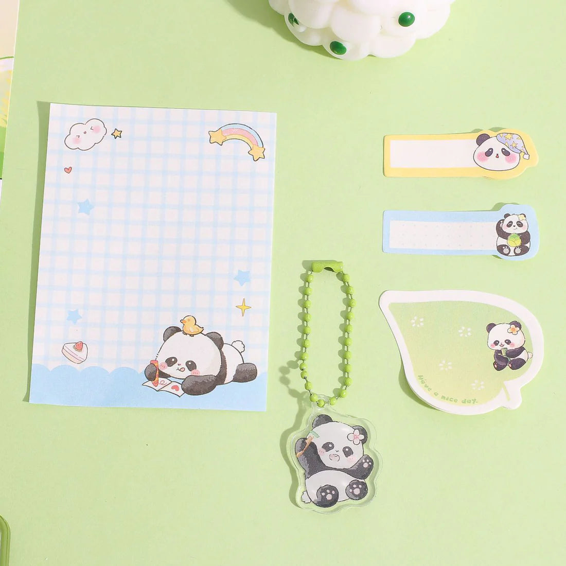 Cute Panda Puddle Sticky Note